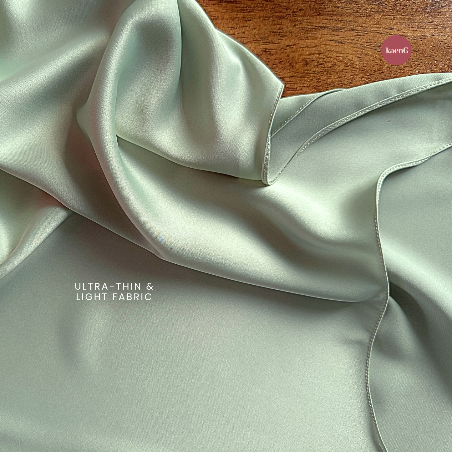 SPECIAL ED.: [SKIRT SET] MINTY GREEN Lightweight Satin Inners