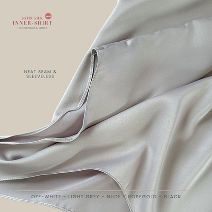 [IMPERFECT LIMITED] Loose Satin Silk Inner SHIRT