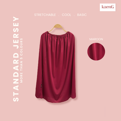 DARK CHERRY Stretchable Standard Jersey Inner Skirts