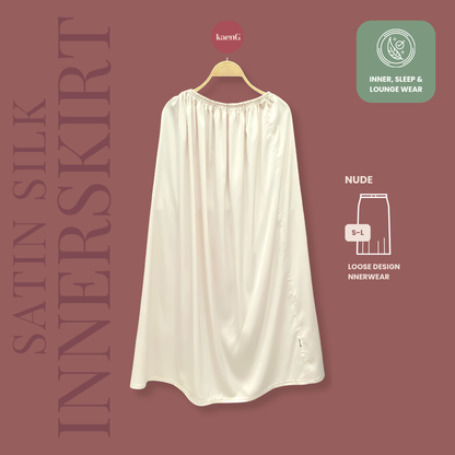 [SKIRT SET] NUDE Lightweight Satin Inners