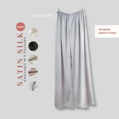 [PANT SET] LIGHT GREY Lightweight Satin Inners