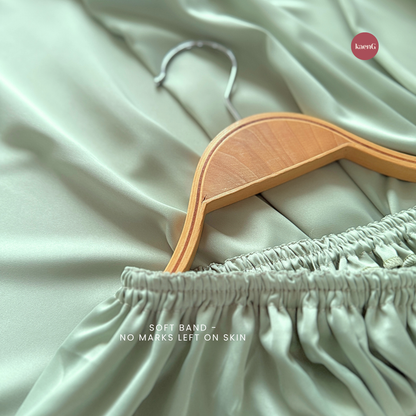 SPECIAL ED.: [PANT SET] MINTY GREEN Lightweight Satin Inners