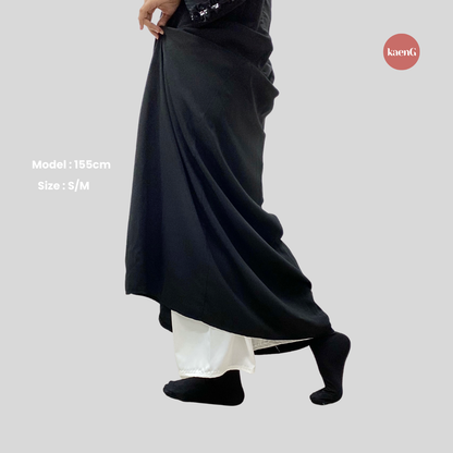 NUDE Loose-Fit Satin Silk Inner Pants