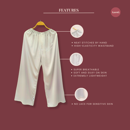 [PANT SET] NUDE Lightweight Satin Inners