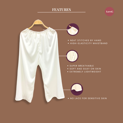 OFF-WHITE Loose-Fit Satin Silk Inner Pants