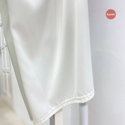 NUDE Loose-Fit Satin Silk Inner Pants