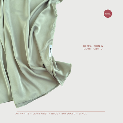 SPECIAL ED.: [SKIRT SET] MINTY GREEN Lightweight Satin Inners