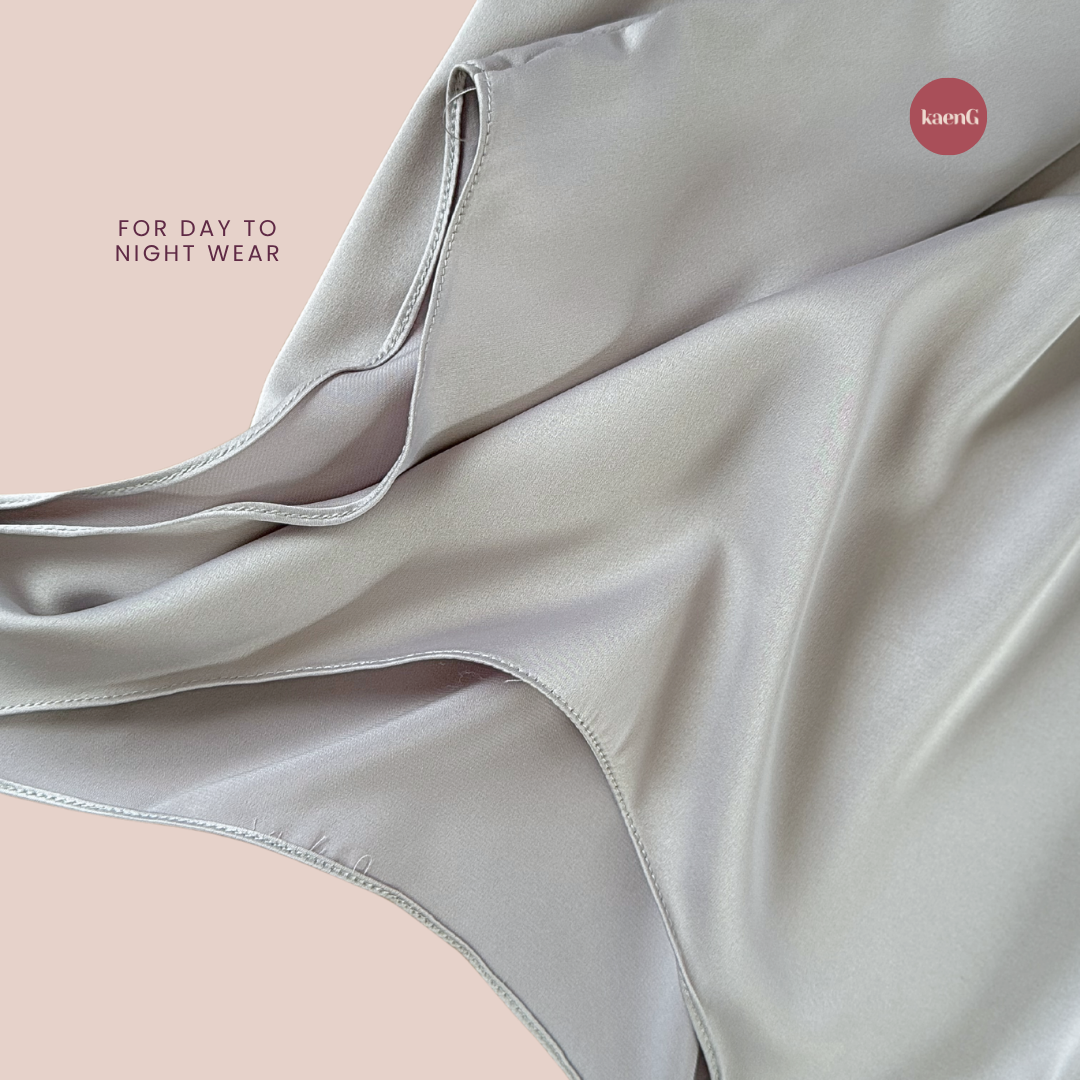 [PANT SET] LIGHT GREY Lightweight Satin Inners