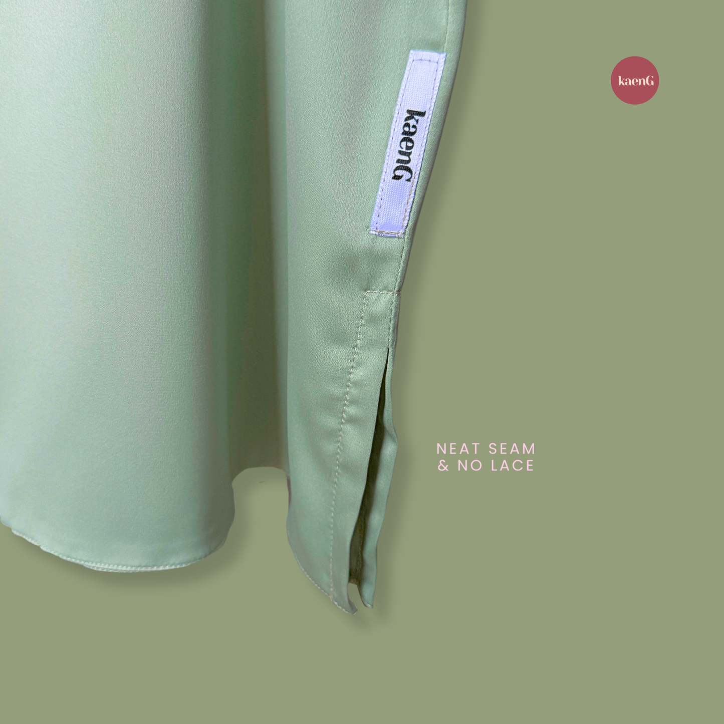 SPECIAL ED.: MINTY GREEN Ultra-lightweight Satin Silk Sleeveless Inner Shirt