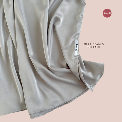 [PANT SET] LIGHT GREY Lightweight Satin Inners