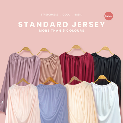 BLACK Stretchable Standard Jersey Inner Skirts