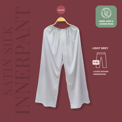 [PANT SET] LIGHT GREY Lightweight Satin Inners