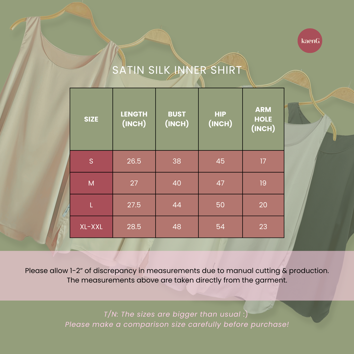 SPECIAL ED.: MINTY GREEN Ultra-lightweight Satin Silk Sleeveless Inner Shirt