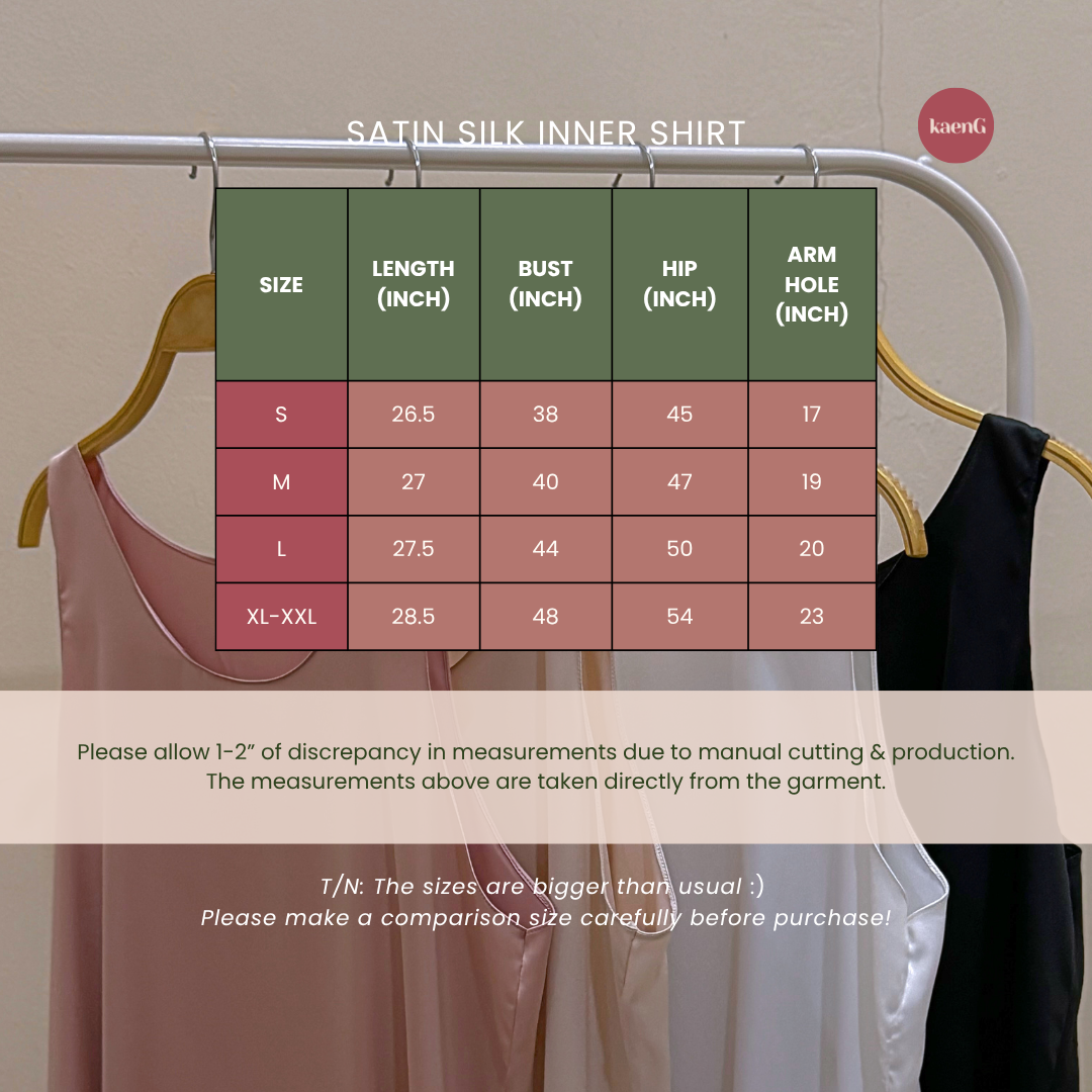 NUDE Ultra-lightweight Satin Silk Sleeveless Inner Shirt