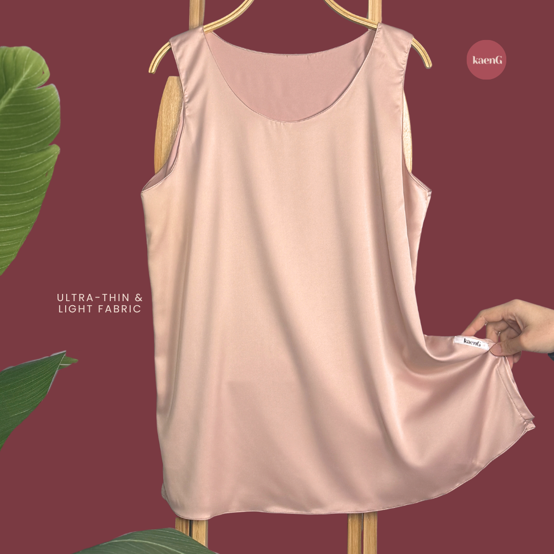 [PANT SET] ROSEGOLD Lightweight Satin Inners