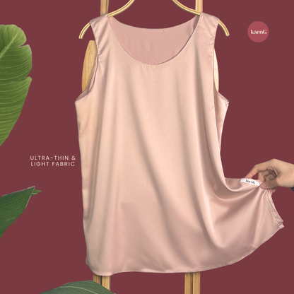 [PANT SET] ROSEGOLD Lightweight Satin Inners