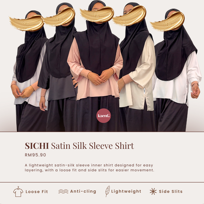 SICHI 2.0 Satin Silk Sleeve Shirt/ Inner [END SOON]