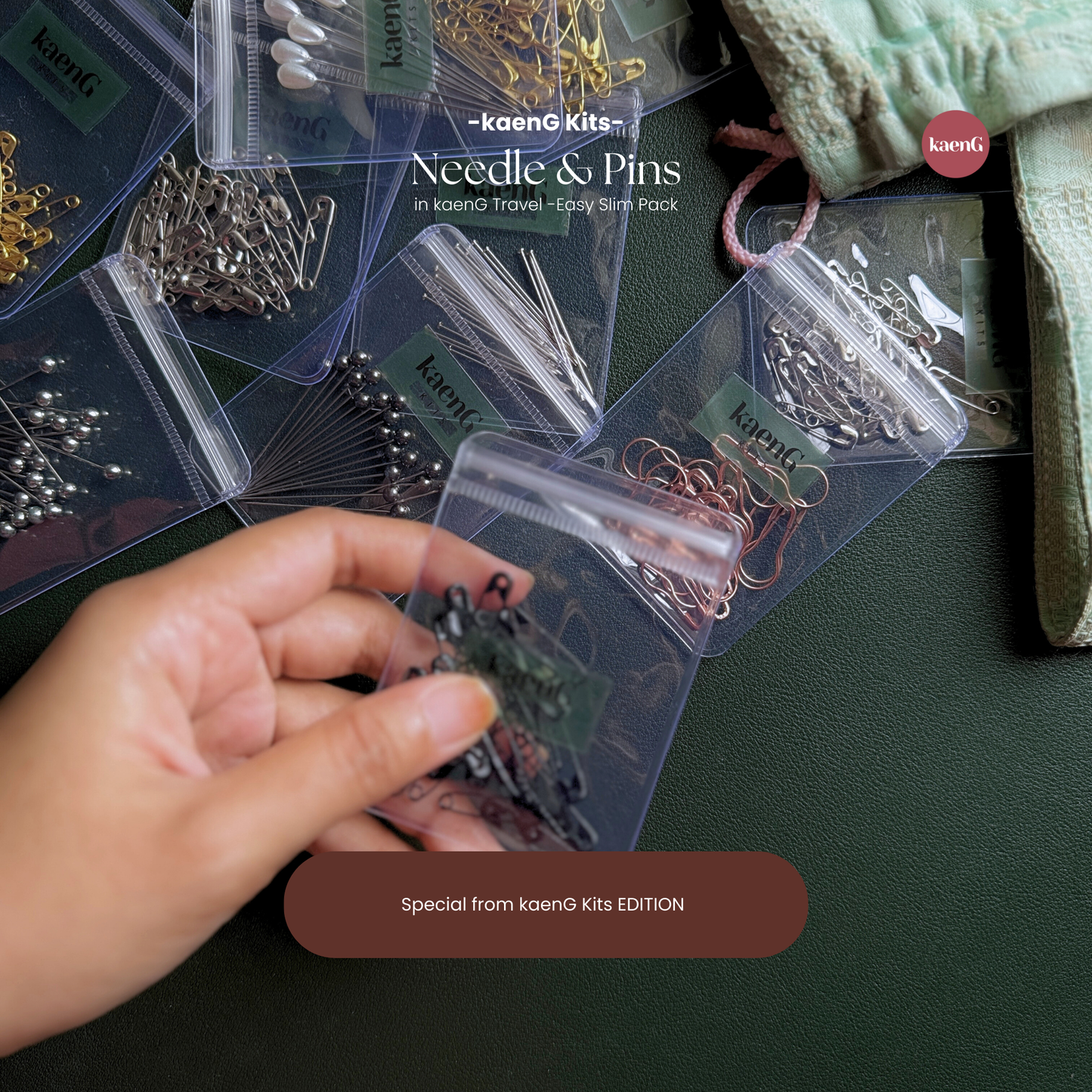 Pear Pin (Travel-Friendly Ziplock Pack)