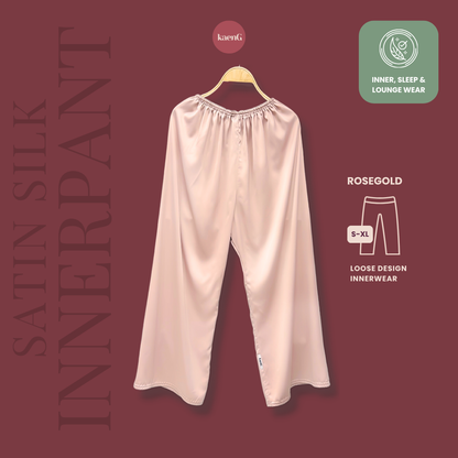 [PANT SET] ROSEGOLD Lightweight Satin Inners