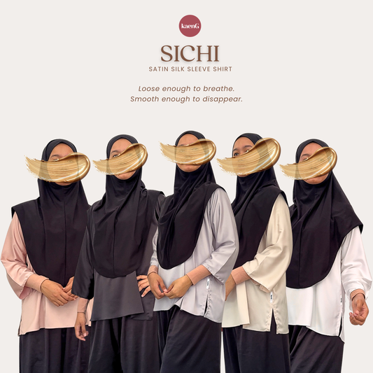 (pre-order) SICHI Satin Silk Sleeve Shirt/ Inner