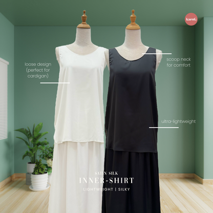 [SKIRT SET] NUDE Lightweight Satin Inners