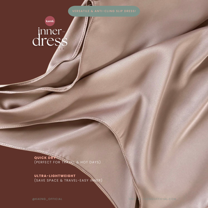 Long Satin Silk Sleeveless Inner Dress/ Slip - 03 Batch Release