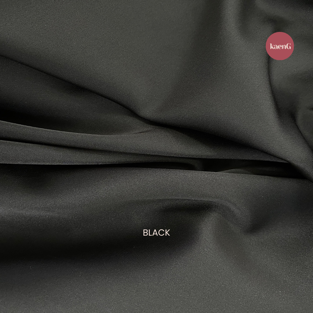 [SKIRT SET] BLACK Lightweight Satin Inners
