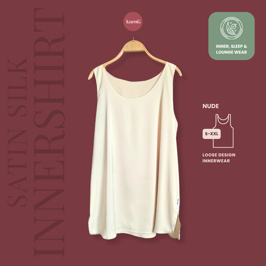 [PANT SET] NUDE Lightweight Satin Inners