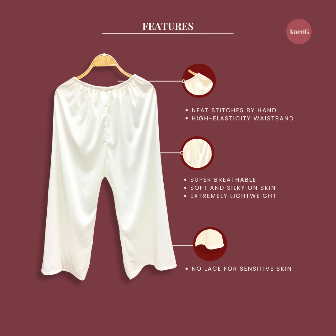 [PANT SET] OFF-WHITE Lightweight Satin Inners