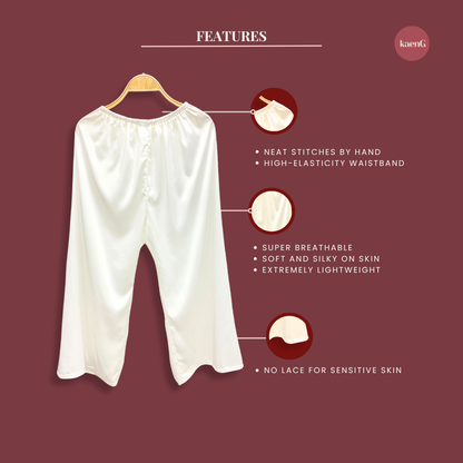 [PANT SET] OFF-WHITE Lightweight Satin Inners