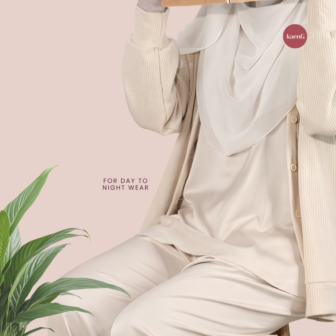 [PANT SET] NUDE Lightweight Satin Inners
