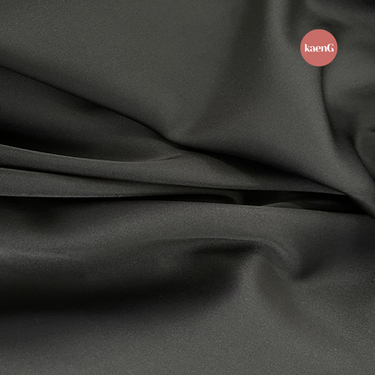 BLACK Loose-Fit Satin Silk Inner Pants