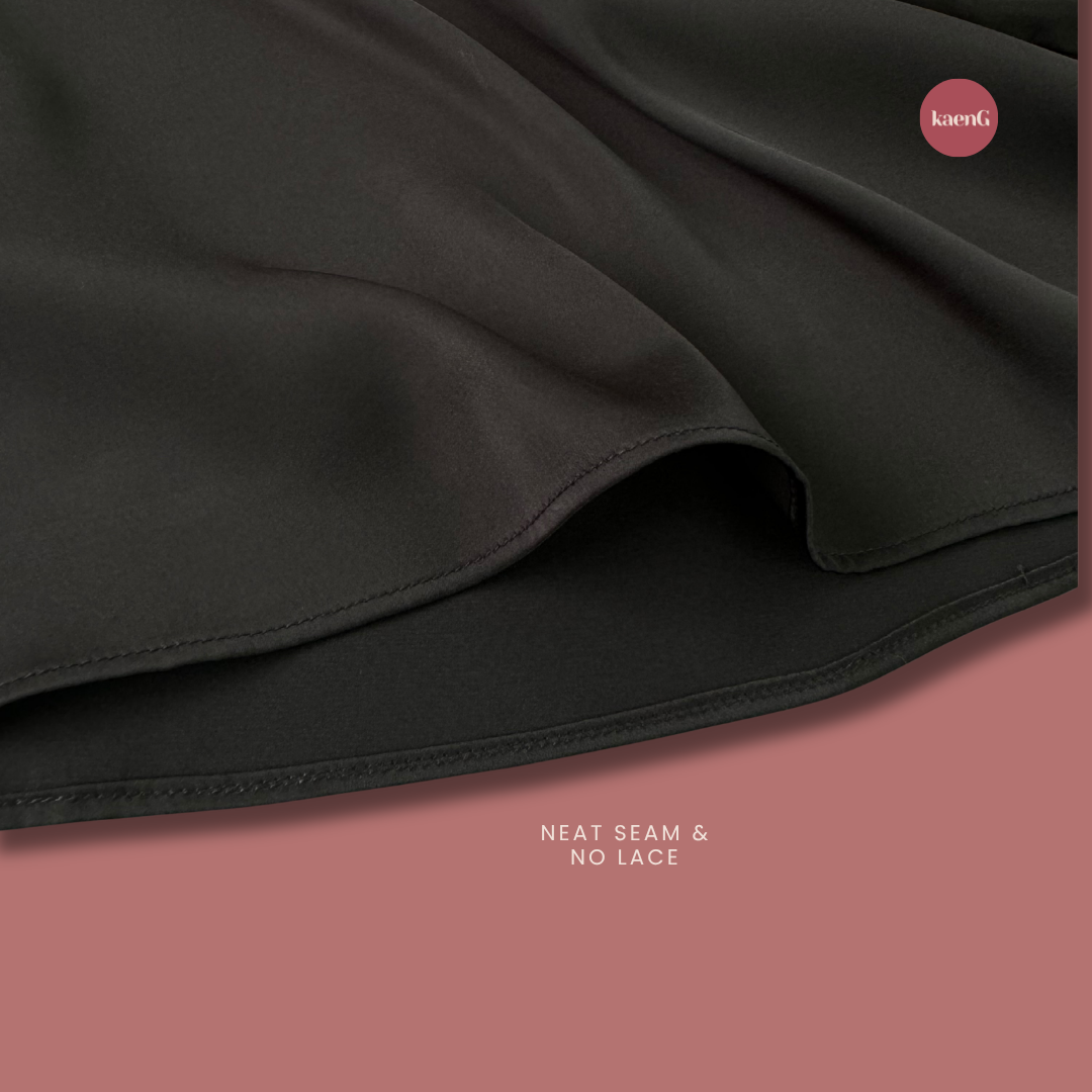 [SKIRT SET] ROSEGOLD Lightweight Satin Inners