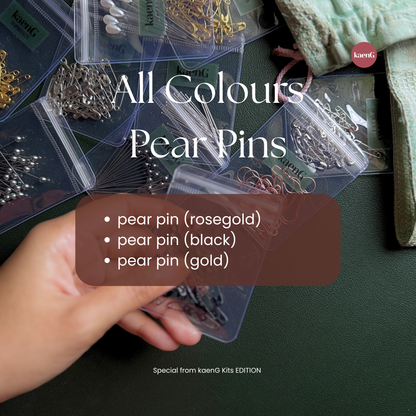 All Colours Pear Pins
