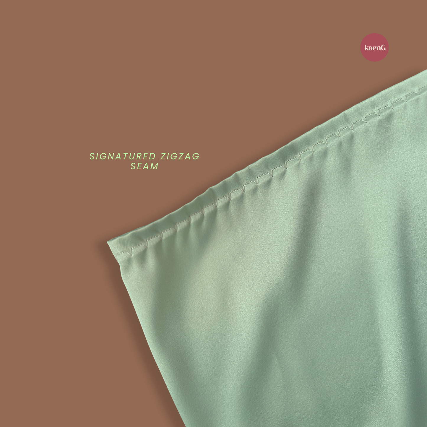 SPECIAL ED.: MINTY GREEN Loose-Fit Satin Silk Inner Pants