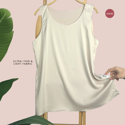 [PANT SET] NUDE Lightweight Satin Inners