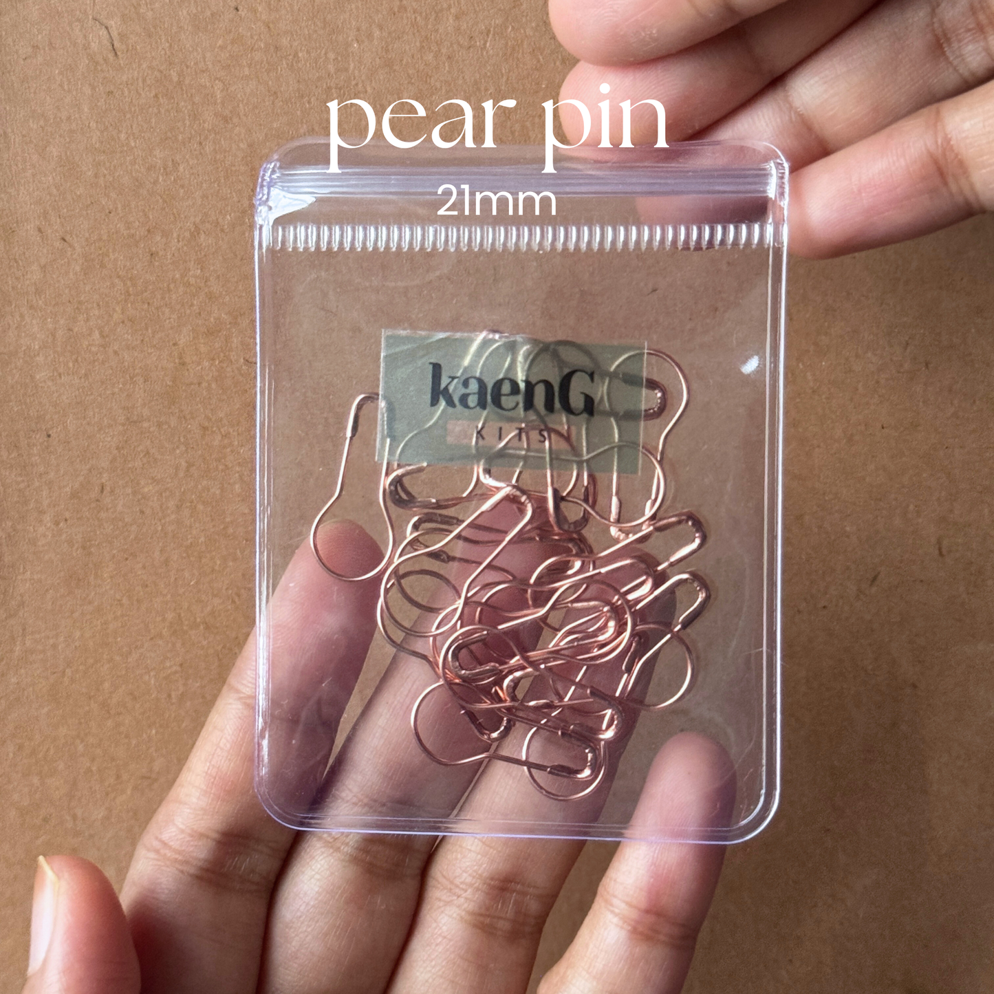 Pear Pin (Travel-Friendly Ziplock Pack)