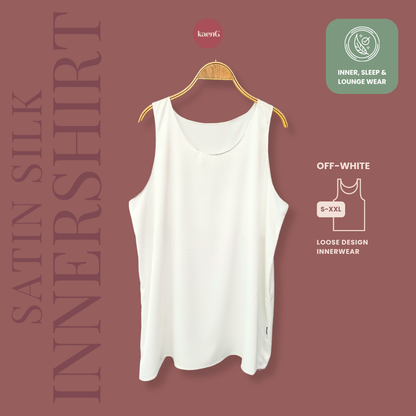 [SKIRT SET] OFF-WHITE Lightweight Satin Inners