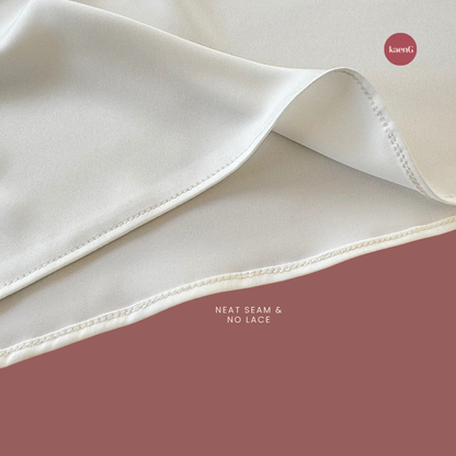 [SKIRT SET] OFF-WHITE Lightweight Satin Inners