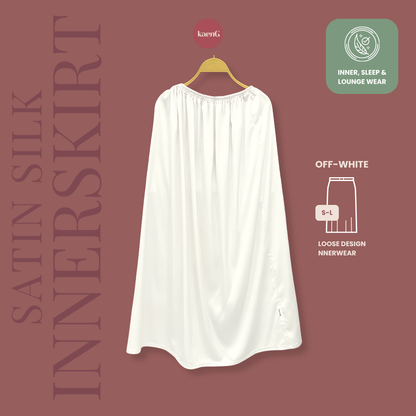 [SKIRT SET] OFF-WHITE Lightweight Satin Inners