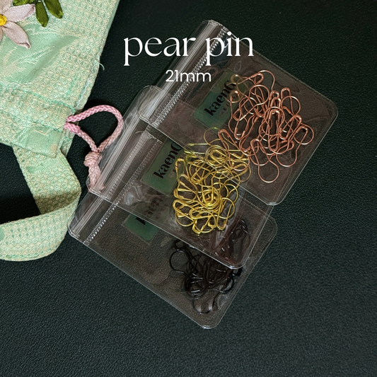 Pear Pin (Travel-Friendly Ziplock Pack)