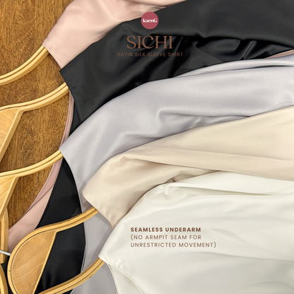 (pre-order) SICHI Satin Silk Sleeve Shirt/ Inner