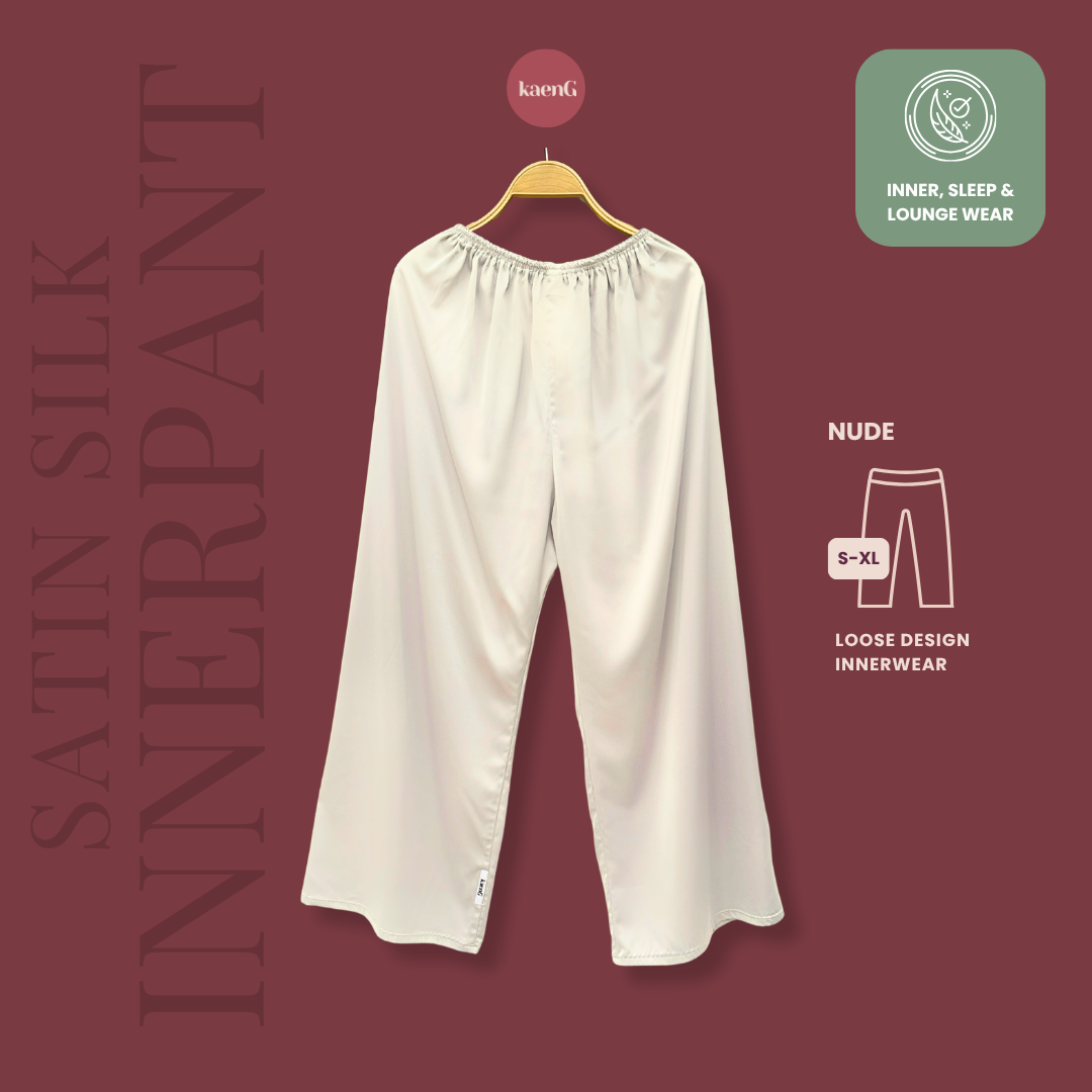 [PANT SET] NUDE Lightweight Satin Inners