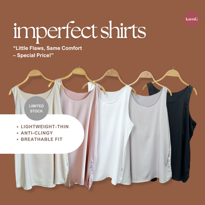 [IMPERFECT LIMITED] Loose Satin Silk Inner SHIRT
