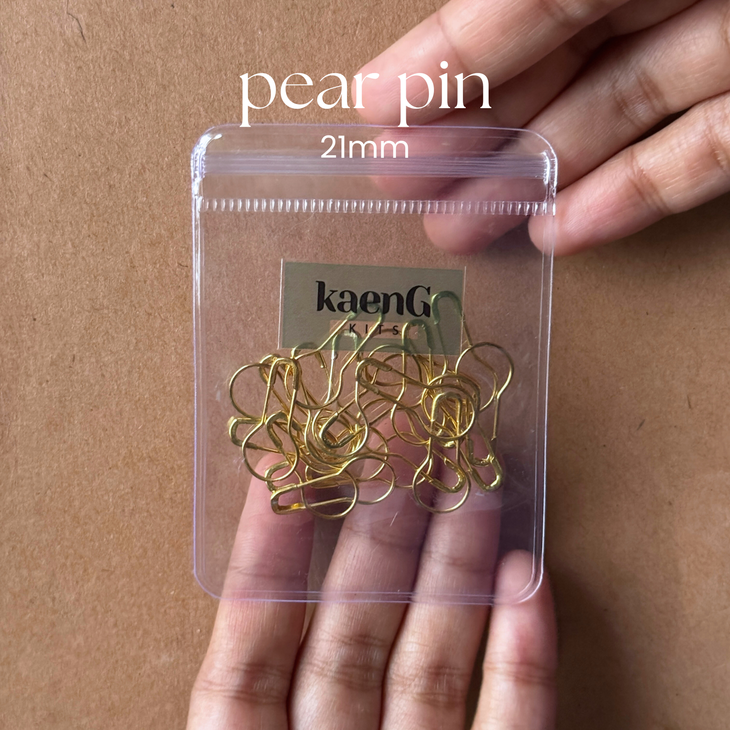Pear Pin (Travel-Friendly Ziplock Pack)