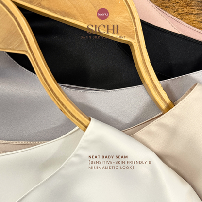 (pre-order) SICHI Satin Silk Sleeve Shirt/ Inner