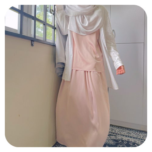 [IMPERFECT LIMITED] Loose Satin Silk Inner SHIRT