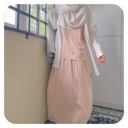 [IMPERFECT LIMITED] Loose Satin Silk Inner SHIRT