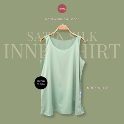 SPECIAL ED.: [PANT SET] MINTY GREEN Lightweight Satin Inners