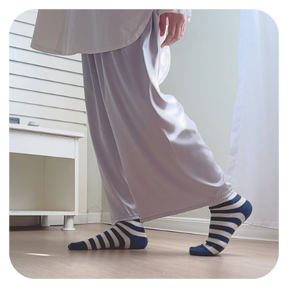 [IMPERFECT LIMITED] Loose Satin Silk Inner PANT